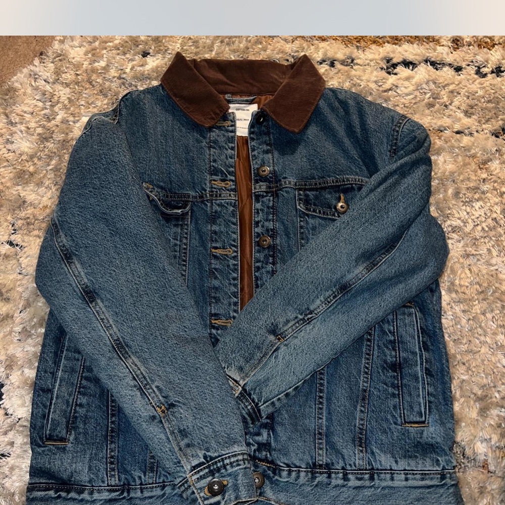 Cotton On Denim Jacket with Chocolate Collar